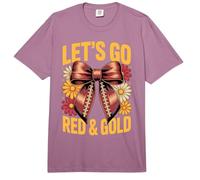 Bruh Let's GO Red & Gold Field Day Competición Spirit W omfort Colors Adult Heavyweight T-Shirt
