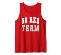 Bruh Let's GO Red Team Summer Camp War Game Day Torneo Camiseta sin Mangas