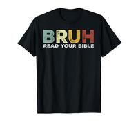 Bruh Meme Lee Tu Biblia Dios Divertida Iglesia Cristiana Moderna Camiseta
