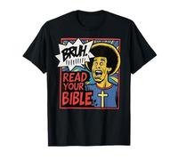 Bruh Meme Lee Tu Biblia Dios Divertido Jesús Cristiano Creyente Camiseta