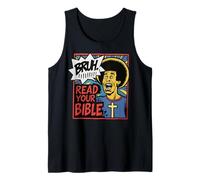 Bruh Meme Lee Tu Biblia Dios Divertido Jesús Cristiano Creyente Camiseta sin Mangas