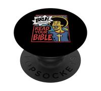 Bruh Meme Lee Tu Biblia Dios Divertido Jesús Cristiano Creyente PopSockets PopGrip Adhesivo