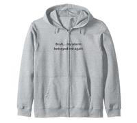 Bruh, mi Alarma me traicionó de Nuevo Humor Oficina Escritorio Argot Sudadera con Capucha