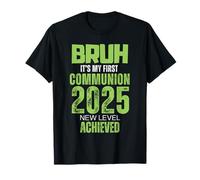 Bruh My 1st First Communion 2025 Niños Niñas Videojuego Camiseta