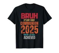 Bruh My 1st First Communion 2025 Niños Niñas Videojuego Camiseta