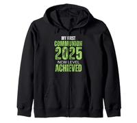 Bruh My 1st First Communion 2025 Niños Niñas Videojuego Sudadera con Capucha