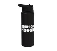 Bruh Of Honor Wedding Stainless Steel Insulated Water Bottle
