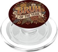Bruh of The Year Funny Vintage PopSockets PopGrip para MagSafe
