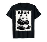 Bruh Panda Funny Grumpy Panda Bear Men Women Kids Teens Camiseta