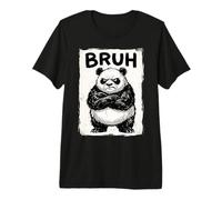 Bruh Panda Funny Grumpy Panda Bear Men Women Kids Teens Camiseta Premium