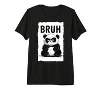 Bruh Panda Funny Grumpy Panda Bear Men Women Kids Teens Camiseta Premium