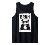 Bruh Panda Funny Grumpy Panda Bear Men Women Kids Teens Camiseta sin Mangas