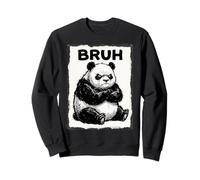 Bruh Panda Funny Grumpy Panda Bear Men Women Kids Teens Sudadera