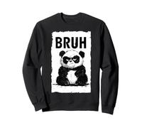 Bruh Panda Funny Grumpy Panda Bear Men Women Kids Teens Sudadera