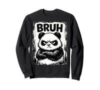 Bruh Panda Funny Grumpy Panda Bear Men Women Kids Teens Sudadera