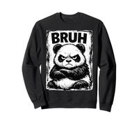 Bruh Panda Funny Grumpy Panda Bear Men Women Kids Teens Sudadera