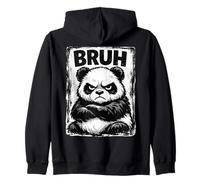 Bruh Panda Funny Grumpy Panda Bear Men Women Kids Teens Sudadera con Capucha