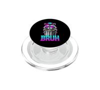 Bruh Raccoon Cool Hip Hop Mapache Urban Graffiti PopSockets PopGrip para MagSafe