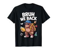 Bruh Regresamos a la Escuela Primer Día de Escuela Estudiante Bigfoot Camiseta