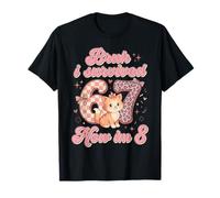 Bruh Sobreviví 6 7 Ahora Tengo 8 Cumpleaños Rosa Kawaii Kids Camiseta