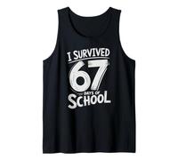 Bruh SOBREVIVIVÉ 67 DÍAS DE Escuela Humor 6 7 Bruh Gen Alpha Z Camiseta sin Mangas
