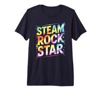 Bruh Steam Rockstar Campamento de Física ELA Profesor I Enseño Stud Camiseta Premium