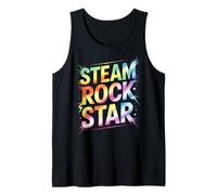 Bruh Steam Rockstar Campamento de Física ELA Profesor I Enseño Stud Camiseta sin Mangas