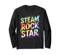 Bruh Steam Rockstar Campamento de Física ELA Profesor I Enseño Stud Manga Larga