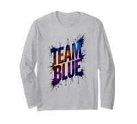 Bruh Team Blue Field Day Game Spirit W ompetición Animación Manga Larga