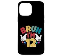 Bruh, Tengo 12 años, Regalos para niños y niñas. Es mi cumpleaños número 12 Carcasa para iPhone 13 Pro MAX