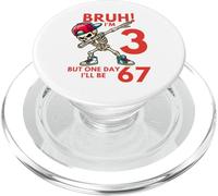 Bruh, Tengo 3 años, Pero un día tendré 67 niños Retro de Tercer cumpleaños PopSockets PopGrip para MagSafe
