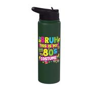 Bruh This is My 80s Costume - Disfraz de fiesta temática de los 80 Stainless Steel Insulated Water Bottle