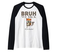 Bruh We Back Again Funny Koala Back To School Camiseta Manga Raglan