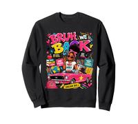 Bruh We Back Black Girl Africa Afro Melanin Graffiti Sudadera