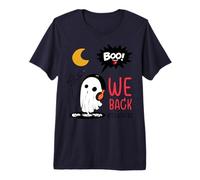 Bruh We Back Funny Ghost Back To School Halloween Maestros Camiseta Premium