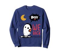 Bruh We Back Funny Ghost Back To School Halloween Maestros Sudadera