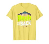Bruh We Back: Gráfico de Argot de Regreso Urbano Camiseta, Hombre, Limón, S