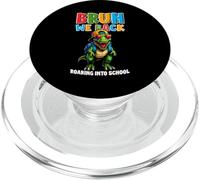 Bruh We Back Roaring Into School Kids Dinosaurio T-Rex PopSockets PopGrip para MagSafe