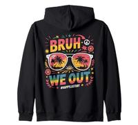 Bruh We out Gafas Tropicales Graduación Último Día Verano Sudadera con Capucha