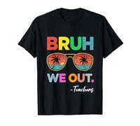 Bruh We out Teachers Happy Last Day of School Retro Vintage Camiseta