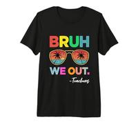 Bruh We out Teachers Happy Last Day of School Retro Vintage Camiseta Premium