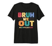 Bruh We out Teachers Happy Last Day of School Retro Vintage Camiseta Premium