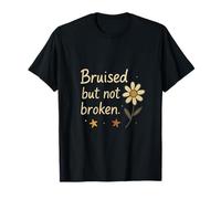 Bruised But Not Broken Cita Vintage Doodle Design Camiseta