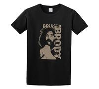 Bruiser Brody Wrestling Legend Retro Fans Only Graphic tee Unisex 100% Cotton Short-Sleeve T-Shirts Black XXXL