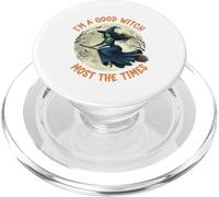Bruja aterradora de Halloween Soy una Bruja Buena PopSockets PopGrip para MagSafe