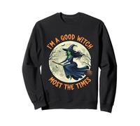 Bruja aterradora de Halloween Soy una Bruja Buena Sudadera