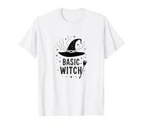 Bruja básica: Humor Fascinante de Halloween, Camiseta, Hombre, Blanco, 4XL