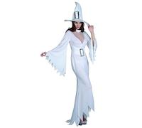 Bruja Blanca disfraz chica mujer adulta (Talla única)