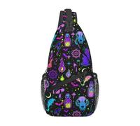 Bruja Brillante 6 Unisex Bolsa Cruzada Antirrobo Mochila Bandolera Con Múltiples Bolsillos Sling Bag Para Acampar Viaje Deporte Moto