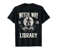 Bruja: Camino a la Biblioteca, Espeluznante Libro de Halloween, Bruja, Amante de Las Brujas Camiseta